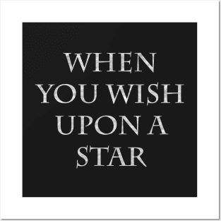 When you wish upon a star Posters and Art